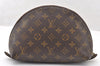 Auth Louis Vuitton Monogram Trousse Demi Ronde 23 Cosmetic Pouch M47520 LV 8340I