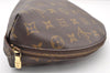 Auth Louis Vuitton Monogram Trousse Demi Ronde 23 Cosmetic Pouch M47520 LV 8340I