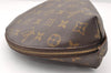 Auth Louis Vuitton Monogram Trousse Demi Ronde 23 Cosmetic Pouch M47520 LV 8340I