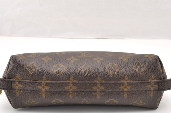 Auth Louis Vuitton Monogram Trousse Demi Ronde 23 Cosmetic Pouch M47520 LV 8340I
