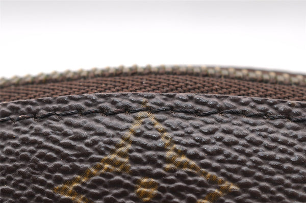 Auth Louis Vuitton Monogram Trousse Demi Ronde 23 Cosmetic Pouch M47520 LV 8340I