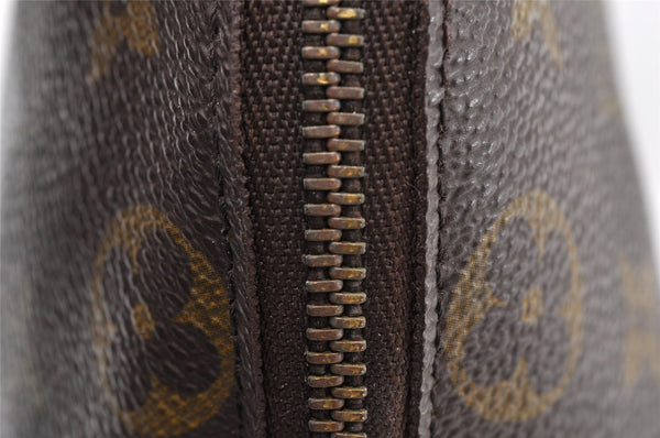 Auth Louis Vuitton Monogram Trousse Demi Ronde 23 Cosmetic Pouch M47520 LV 8340I