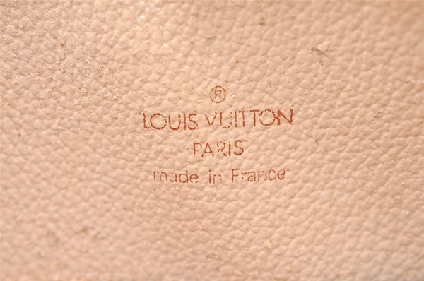 Auth Louis Vuitton Monogram Trousse Demi Ronde 23 Cosmetic Pouch M47520 LV 8340I