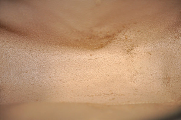 Auth Louis Vuitton Monogram Trousse Demi Ronde 23 Cosmetic Pouch M47520 LV 8340I