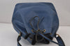 Authentic Louis Vuitton Epi Petit Noe Shoulder Drawstring Bag M44105 Blue 8340J