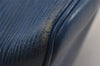 Authentic Louis Vuitton Epi Petit Noe Shoulder Drawstring Bag M44105 Blue 8340J