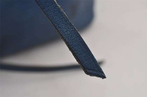 Authentic Louis Vuitton Epi Petit Noe Shoulder Drawstring Bag M44105 Blue 8340J