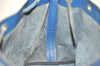 Authentic Louis Vuitton Epi Petit Noe Shoulder Drawstring Bag M44105 Blue 8340J