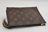 Authentic Louis Vuitton Monogram Poche Toilette 19 M47544 Cosmetics Pouch 8342I