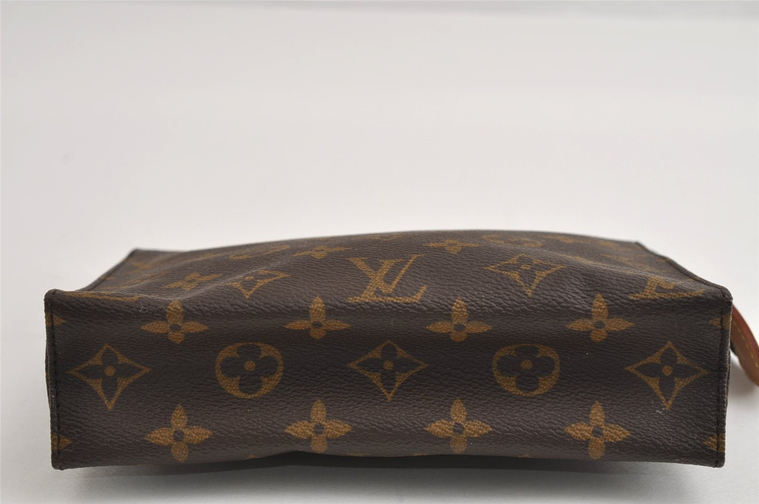 Authentic Louis Vuitton Monogram Poche Toilette 19 M47544 Cosmetics Pouch 8342I