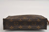 Authentic Louis Vuitton Monogram Poche Toilette 19 M47544 Cosmetics Pouch 8342I