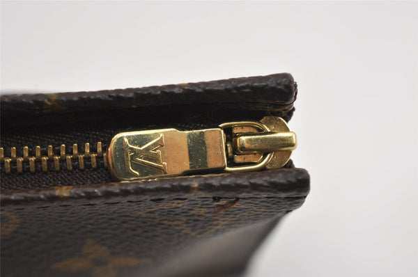 Authentic Louis Vuitton Monogram Poche Toilette 19 M47544 Cosmetics Pouch 8342I