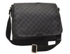 Authentic Louis Vuitton Damier Graphite District MM N41272 Shoulder Bag 8342J