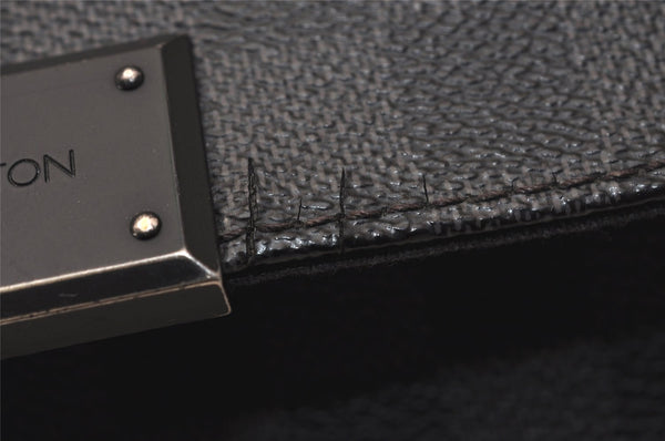 Authentic Louis Vuitton Damier Graphite District MM N41272 Shoulder Bag 8342J