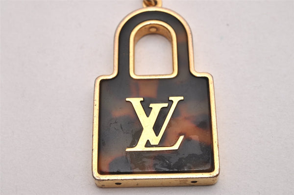 Auth Louis Vuitton Porte Cles Confidence Charm Key Ring Gold M65088 LV 8343I