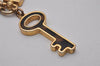 Auth Louis Vuitton Porte Cles Confidence Charm Key Ring Gold M65088 LV 8343I