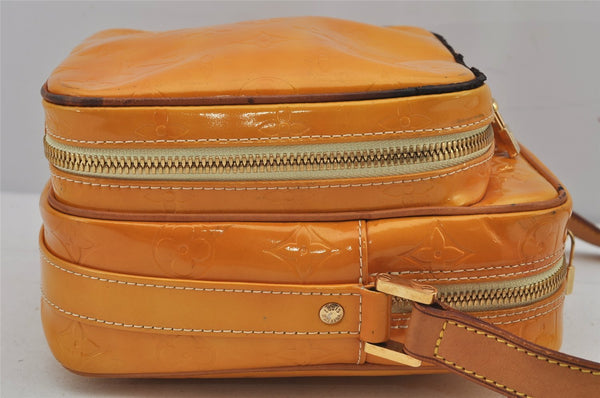 Auth Louis Vuitton Vernis Wooster Shoulder Cross Body Bag Yellow M91075 LV 8343J