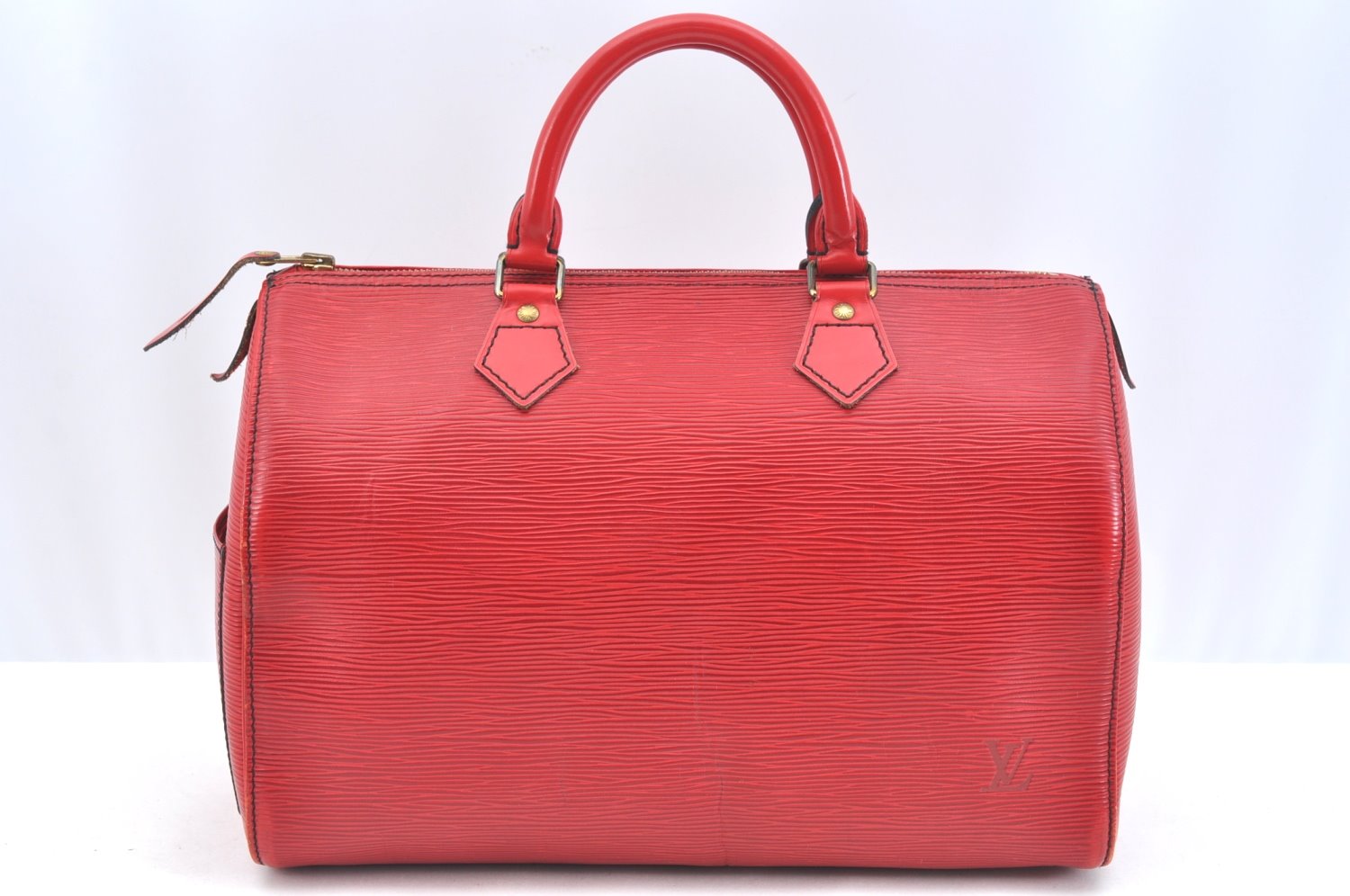 Authentic Louis Vuitton Epi Speedy 30 Hand Boston Bag Red M43007 LV 8344G