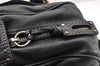 Authentic Chloe Vintage Paddington Leather Shoulder Hand Bag Black 8345I