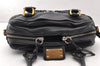 Authentic Chloe Vintage Paddington Leather Shoulder Hand Bag Black 8345I