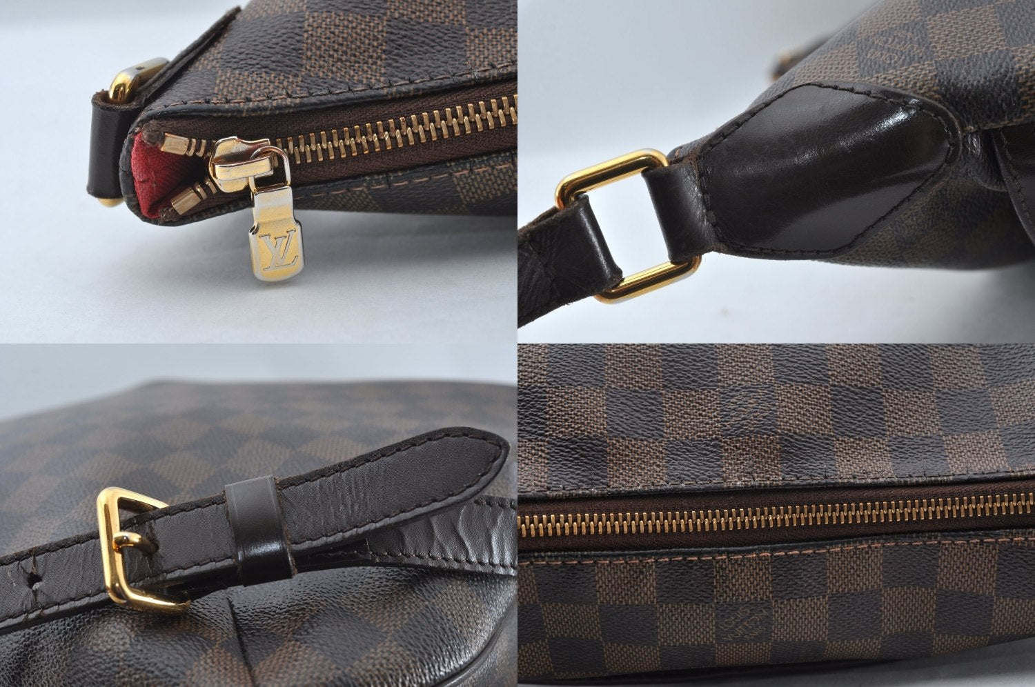 Authentic Louis Vuitton Damier Bloomsbury GM Shoulder Cross Bag N42250 LV 8345M