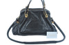 Authentic Chloe Paraty Medium 2Way Shoulder Hand Bag Purse Leather Black 8346I