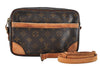 Auth Louis Vuitton Monogram Trocadero 23 Shoulder Cross Bag M51276 LV Junk 8346M