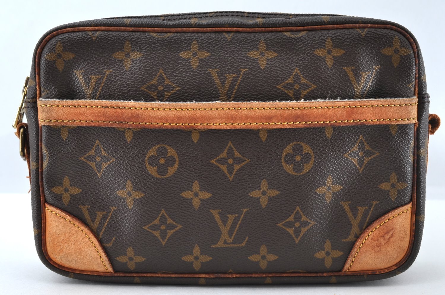 Auth Louis Vuitton Monogram Trocadero 23 Shoulder Cross Bag M51276 LV Junk 8346M