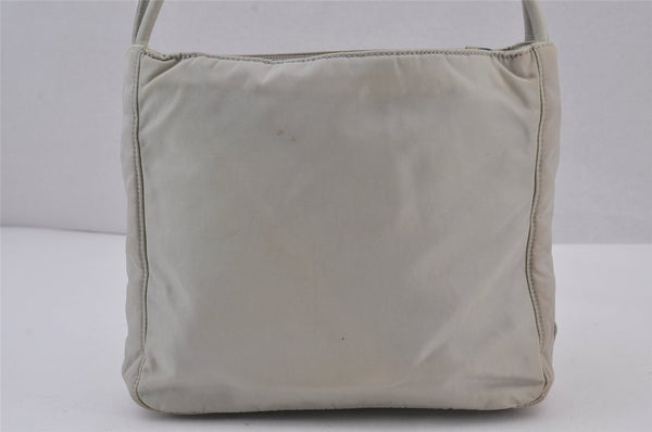 Authentic PRADA Vintage Nylon Tessuto Shoulder Hand Bag Purse White 8347J