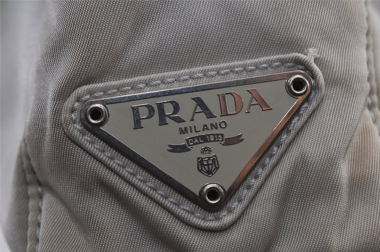 Authentic PRADA Vintage Nylon Tessuto Shoulder Hand Bag Purse White 8347J