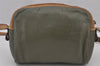 Authentic Christian Dior Shoulder Cross Body Bag Purse Leather Green Junk 8348J