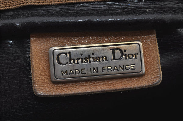 Authentic Christian Dior Shoulder Cross Body Bag Purse Leather Green Junk 8348J