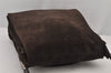 Authentic GUCCI Bamboo Shoulder Hand Bag Purse Suede Leather 0013243 Brown 8351J