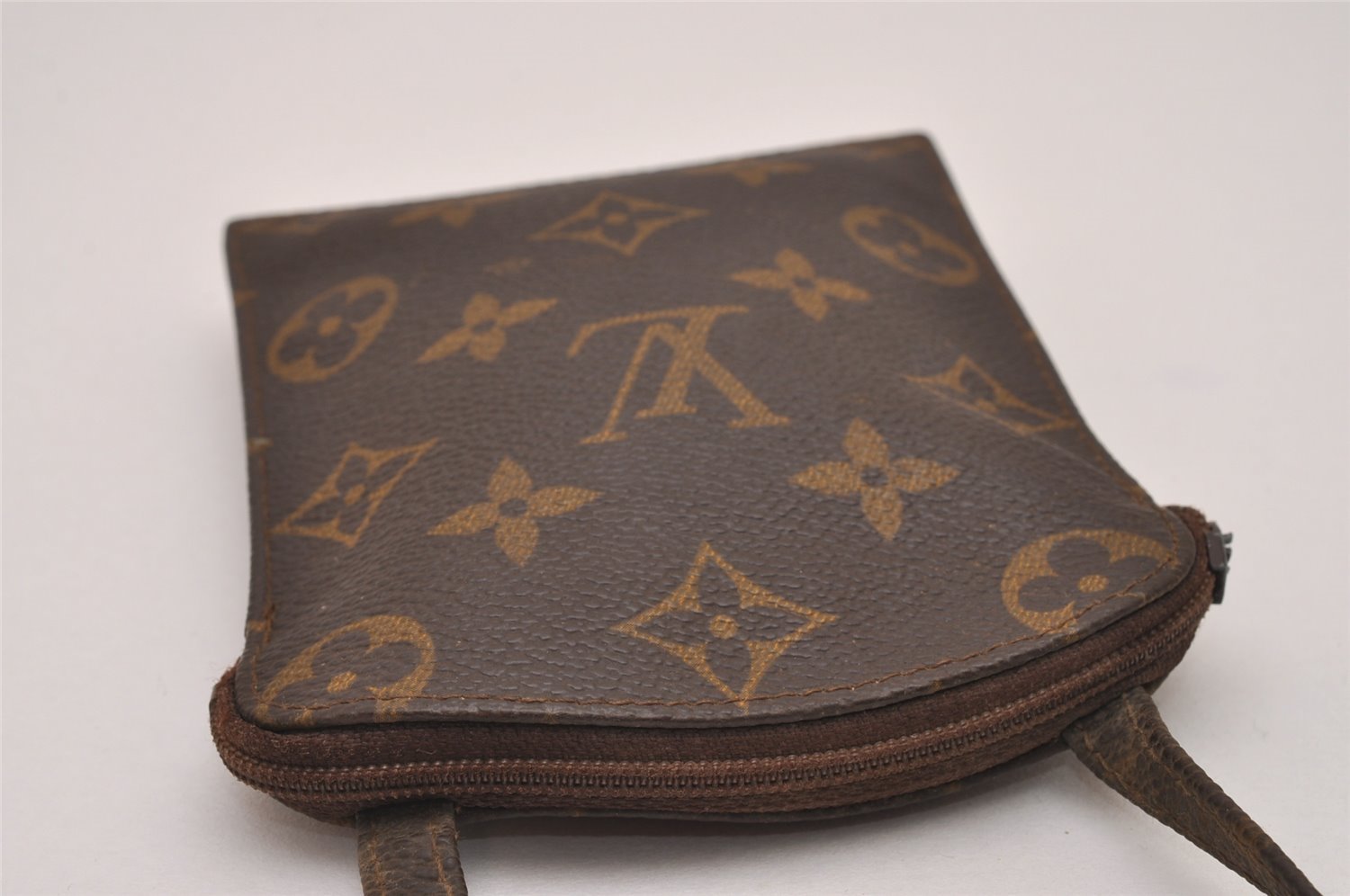 Authentic Louis Vuitton Monogram Pochette Secret M45484 Shoulder Bag Junk 8353I
