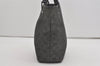Authentic GUCCI Shoulder Hand Tote Bag GG Canvas Leather 31244 Black 8354I