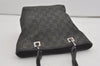 Authentic GUCCI Shoulder Hand Tote Bag GG Canvas Leather 31244 Black 8354I
