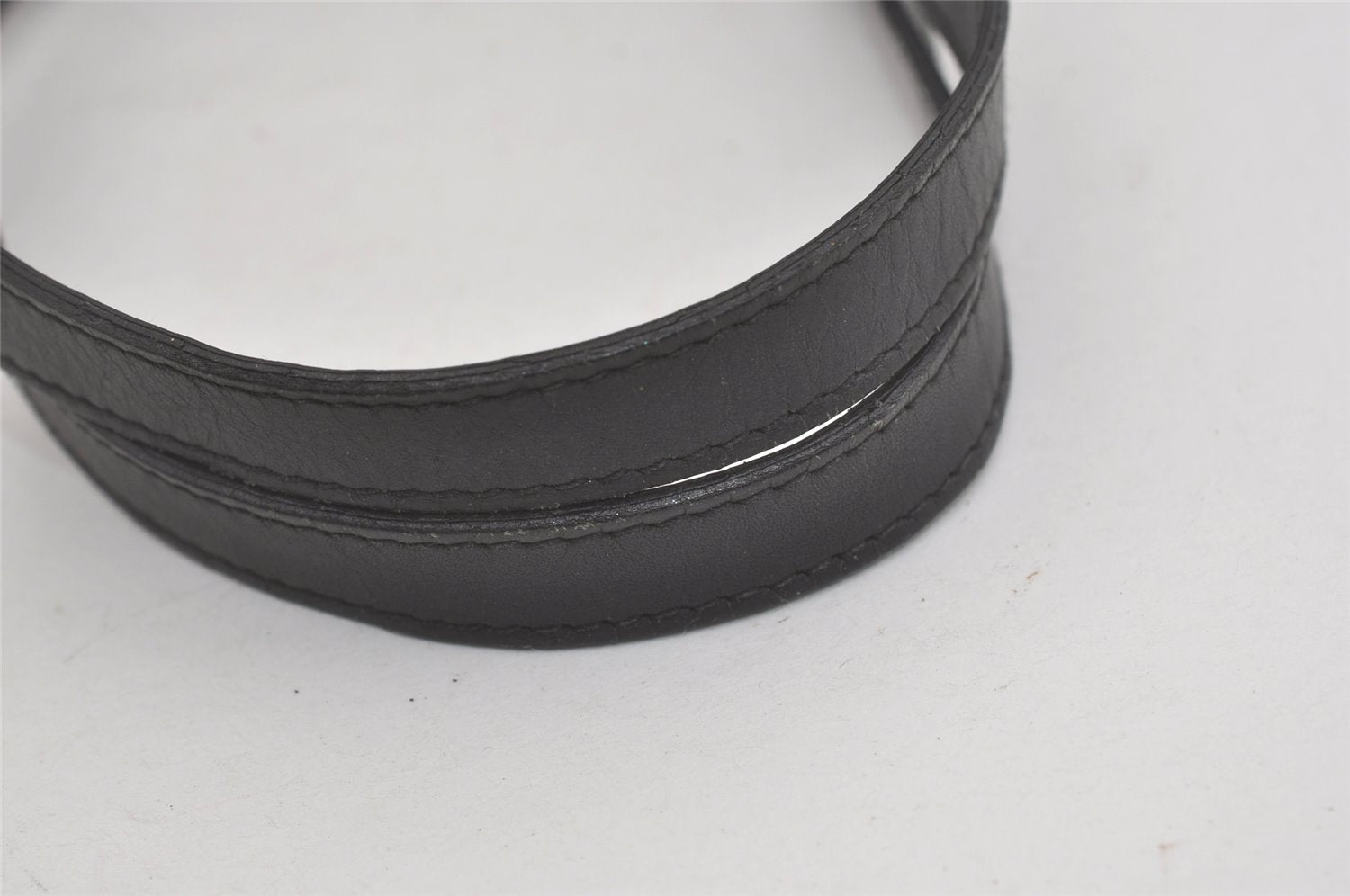 Authentic GUCCI Shoulder Hand Tote Bag GG Canvas Leather 31244 Black 8354I