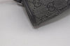 Authentic GUCCI Shoulder Hand Tote Bag GG Canvas Leather 31244 Black 8354I