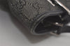 Authentic GUCCI Shoulder Hand Tote Bag GG Canvas Leather 31244 Black 8354I