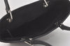 Authentic GUCCI Shoulder Hand Tote Bag GG Canvas Leather 31244 Black 8354I