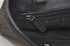 Authentic GUCCI Shoulder Hand Tote Bag GG Canvas Leather 31244 Black 8354I