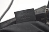 Authentic GUCCI Shoulder Hand Tote Bag GG Canvas Leather 31244 Black 8354I