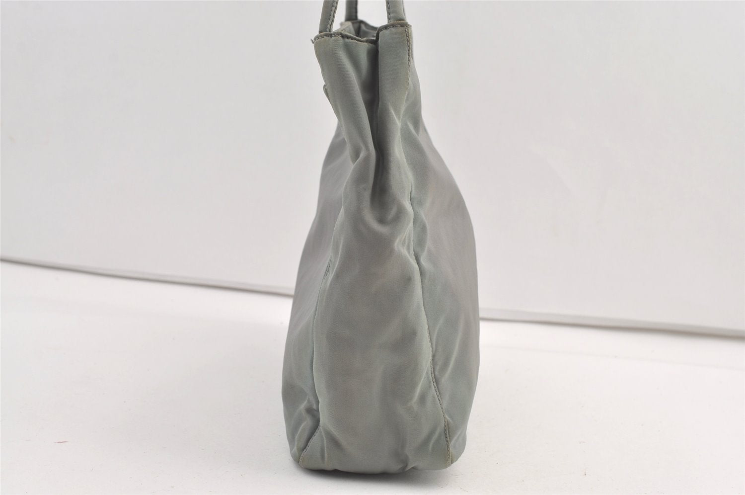 Authentic PRADA Vintage Nylon Tessuto Shoulder Hand Bag Purse Light Green 8354J