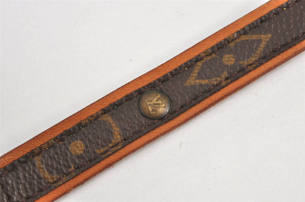 Authentic Louis Vuitton Monogram Collier Baxter PM Dog Collar M58072 LV 8358K