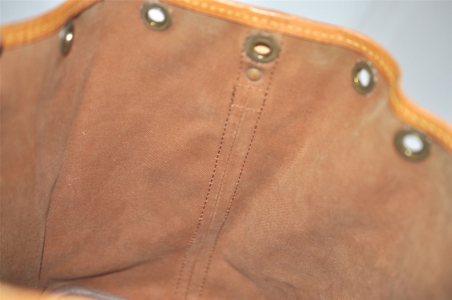 Authentic Louis Vuitton Monogram Petit Noe M42226 Drawstring Bag Junk 8360I