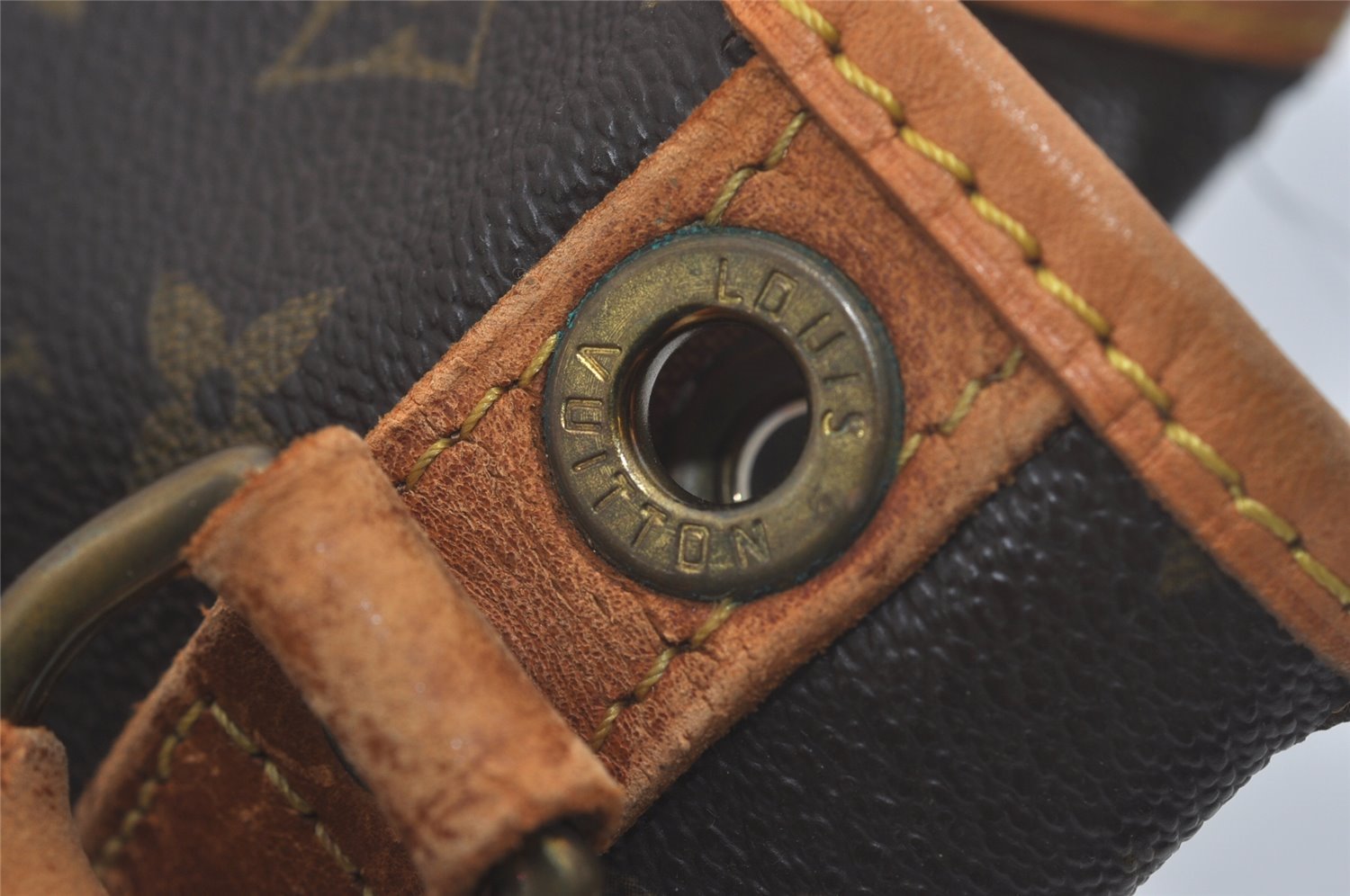 Authentic Louis Vuitton Monogram Petit Noe M42226 Drawstring Bag Junk 8360I