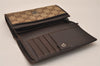 Authentic GUCCI Bifold Wallet Purse GG Canvas Leather 154258 Brown 8360J