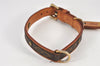 Authentic Louis Vuitton Monogram Collier Baxter PM Dog Collar M58072 LV 8360K