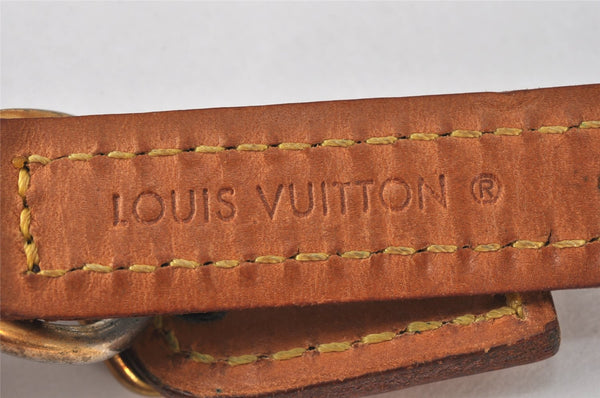 Authentic Louis Vuitton Monogram Collier Baxter PM Dog Collar M58072 LV 8360K