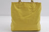 Authentic PRADA Nylon Tessuto Leather Shoulder Hand Bag Purse Yellow 8361I